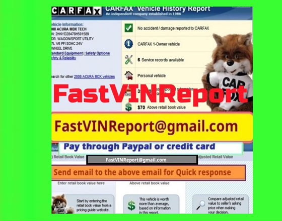 Carfax and Autocheck Reports 24x7 Instantly