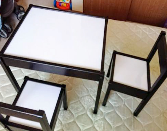 Kids writing table and Chairs pair - $35 in Ohio...