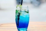 refreshing, beverages, blue curacao mocktail recipe, Syrum