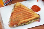 Cheese Grilled Sandwich Recipe, Cheese Grilled Sandwich Recipe, three layered cheese grilled sandwich recipe, Bread slices