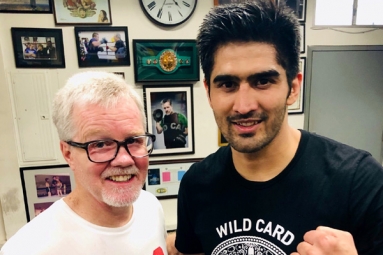 Indian Pro Boxer Vijender Singh To Make US Debut On April 12 Indian Pro Boxer Vijender Singh To Make US Debut On April 12