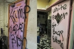 vandals., hate crime, indian restaurant vandalized in new mexico hate messages like go back scribbled on walls, Hate crimes