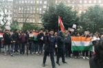 protest pakistan commission london, pulwama attack, indians protest in london over pulwama terror attack, Downing street