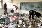 UNRWA base camp, Israel Hamas school attack, israel strike on school dozens killed, School children