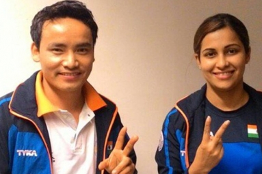 Jitu Rai, Heena Sindhu wins ISSF World Cup the Mixed team Event Jitu Rai, Heena Sindhu wins ISSF World Cup the Mixed team Event