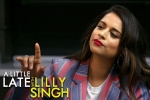 lilly singh youtube channel, hollywood, lilly singh makes television history with late night show debut, Michelle obama