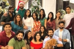Allu Sirish, Mega heroes Christmas latest, mega heroes bond over christmas party, Praveen sattaru