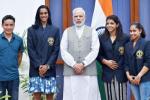 Dipa Karmakar, Narendra Modi, modi hosts national sports awardees invites ideas to improve sports, Dronacharya awardee