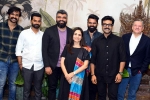 Ram Charan, Ted Sarandos with Chiranjeevi, netflix ceo lands in the residence of chiranjeevi, Netflix