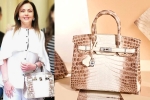 Birkin bags, nita ambani's bag cost, nita ambani s crocodile skin handbag worth rs 2 6 cr studded with 240 diamonds goes viral, Holy grail