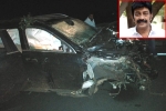 Rajasekhar latest, Rajasekhar actor, rajasekhar meets with a road accident, Mercedes benz