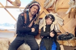 shah rukh khan age, shahrukh khan biography, shah rukh khan and his son abram trolled for sporting native american war bonnets, Trifle
