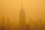 New York smoke levels, New York smoke, smog choking new york, Federal aviation administration