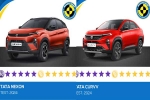 Tata Nexon and Curvv, Tata Nexon and Curvv, tata nexon and curvv score 5 stars in bharat ncap crash tests, Tata harrier ev
