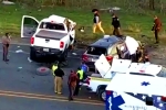 Texas Road accident updates, Texas Road accident videos, texas road accident six telugu people dead, Lakshmi