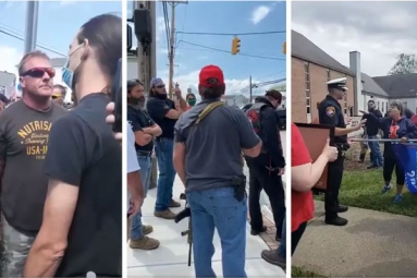 The Black Lives matters protests got ugly in Bethel, Ohio
