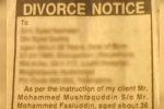 Triple talaqs, NRI divorces wife through news paper, now talaq through advertisements, Triple talaqs