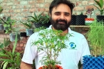 nri nitin lalit, nitin lalit, young nri entrepreneur returns to his native place with an intent to save water in gardening, Cow dung