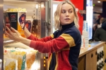 captain marvel cast, captain marvel cast, captain marvel star brie larson surprises her fans in amc theaters by serving popcorn, Captain marvel