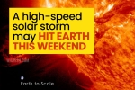 NASA, National Weather Service, a high speed solar storm may hit earth this weekend, Traveling