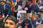bollywood, ranveer singh, watch video of ranveer singh giving a flower to an elderly woman is winning hearts, Icc cricket world cup 2019