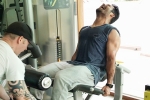 NTR gym pics, Trivikram, latest workout picture of tarak is here, Jr ntr new look